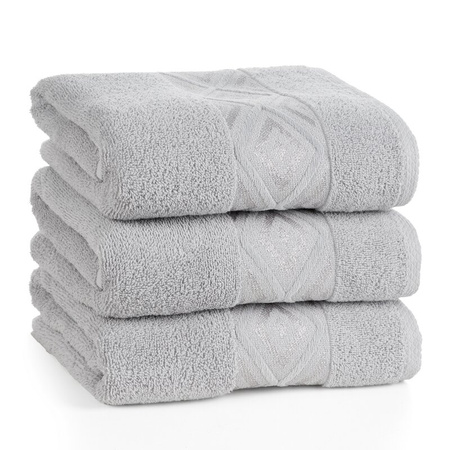 RĘCZNIK AZARI (02) 70 X 140 CM SREBRNY