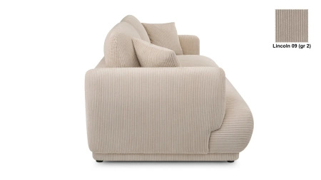 Nowoczesna sofa do salonu Chacco 206x102 cm z poduchami, tapicerowane plecy