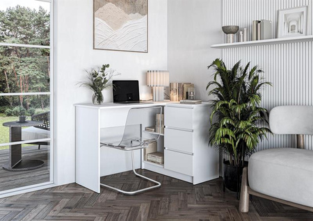 BEGA biurko, biały (2p=1szt)