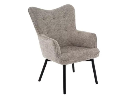 Fotel Carmen Raven jasny szary