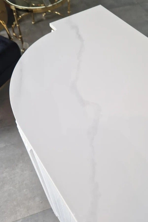 Komoda biała w stylu glamour Vivien