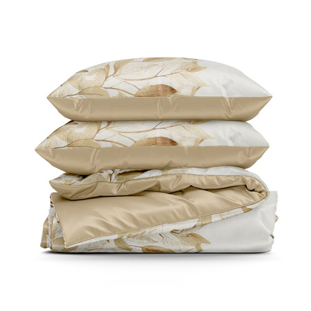 KOMPLET POŚCIELI SATYNOWEJ SPRING 60 160 X 200 CM CIEMNOPOMARAŃCZOWY