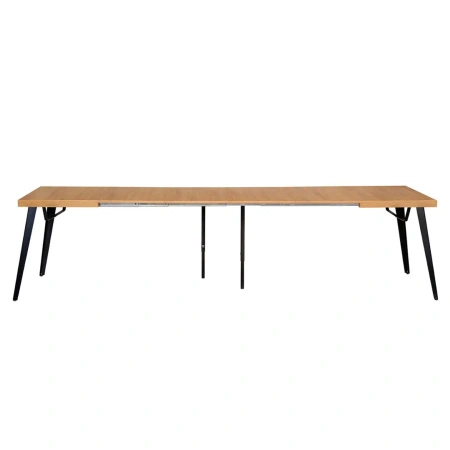 Stół rozkładany MINIMAX typ V 120 / 320 cm laminat dąb jasny