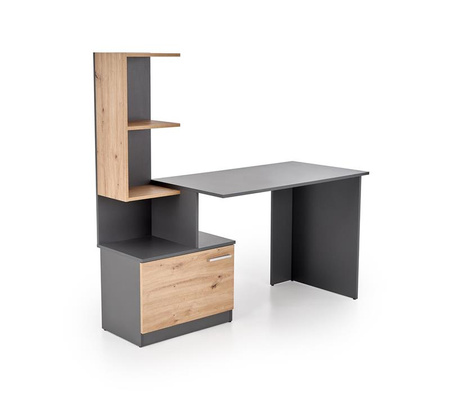 MISO biurko, grafitowy / dąb artisan (2p=1szt)