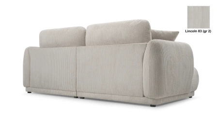 Nowoczesna sofa do salonu Chacco 206x102 cm z poduchami, tapicerowane plecy