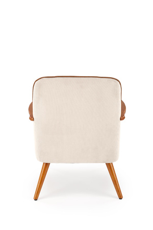 PASTORE fotel wypoczynkowy jasny beż / jasny orzech (1p=1szt)