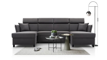 Narożnik MORIS U 296x161 cm z funkcją spania