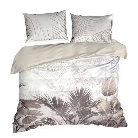 KOMPLET POŚCIELI SATYNOWEJ PREMIUM23 140 X 200 CM KREMOWY