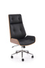 WEBSTER fotel gabinetowy orzechowy/czarny