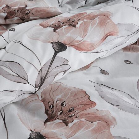 KOMPLET POŚCIELI BAWEŁNIANEJ NICKY 220 X 200 CM BIAŁY