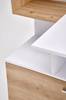 MISO biurko, biały / dąb artisan (2p=1szt)