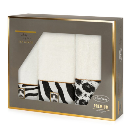 KOMPLET RĘCZNIKÓW EVA 22 46 X 36 X 7 CM KREMOWY