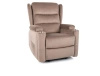 Fotel rozkładany Minos Velvet ciemny beżowy