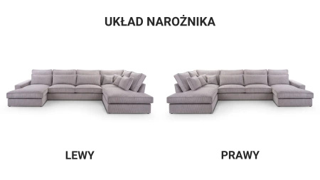 Narożnik CLEO U 398x225 cm