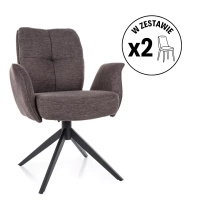Zestaw 2 krzeseł Wing Brego cappuccino