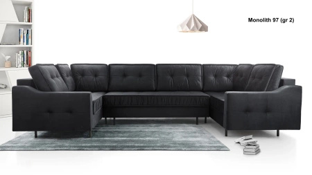 Narożnik AKITA U 365x185 cm z funkcją spania