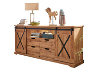 Duża komoda do salonu 198x83x42 cm dąb olejowany III WZ-0424