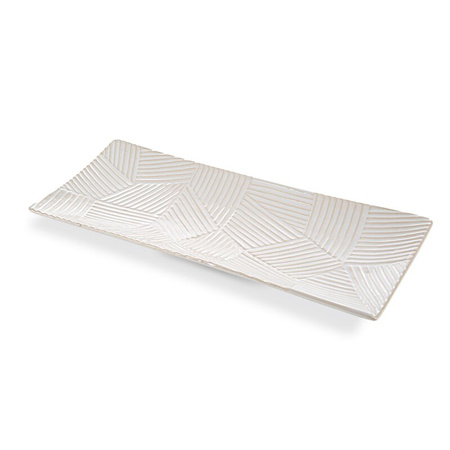 PATERA DEKORACYJNA ROMINA (01) 39 X 18 X 3 CM KREMOWY