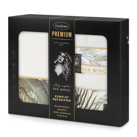 KOMPLET RĘCZNIKÓW EVA17 46 X 36 X 7 CM BIAŁY