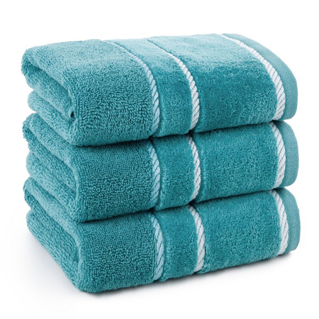 RĘCZNIK NEL (08) 70 X 140 CM CIEMNOTURKUSOWY