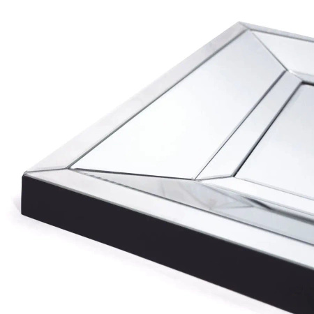 Lustro prostokątne Ava 70/140cm glamour klasyczne w prostej lustrzanej ramie o delikatnej fazie