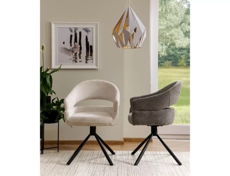 Zestaw 2 krzeseł Borgo Raven beżowy