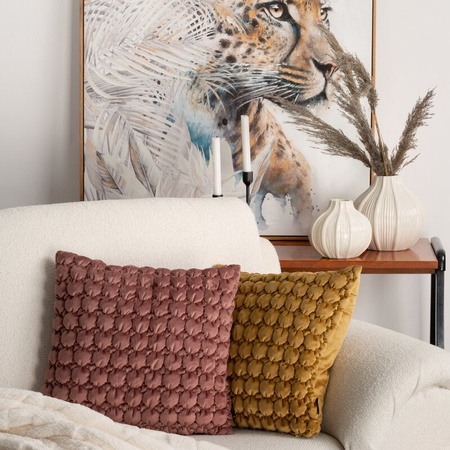 POSZEWKA VELVET 193 45 X 45 CM SREBRNY