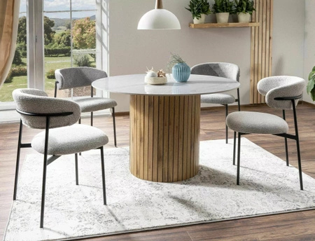 Zestaw 2 krzeseł Elton beżowy