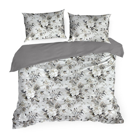 KOMPLET POŚCIELI SATYNOWEJ SPRING 62 140 X 200 CM SREBRNY
