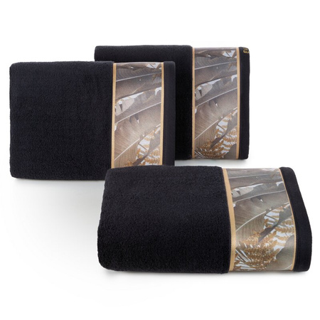 RĘCZNIK EVA 17 70 X 140 CM CZARNY