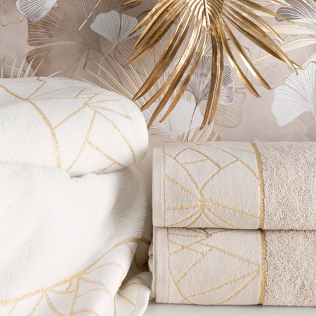 RĘCZNIK CLEO (03) 70 X 140 CM BEŻOWY