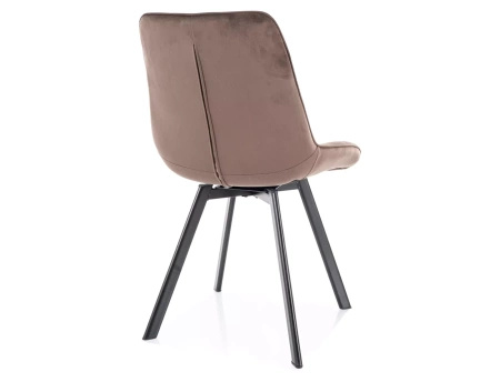 Zestaw 4 krzeseł Monti Velvet cappuccino