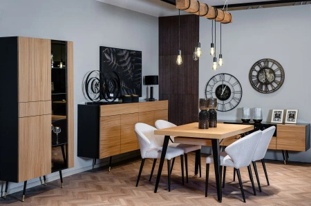 Stół rozkładany MINIMAX typ V 120 / 320 cm laminat dąb jasny