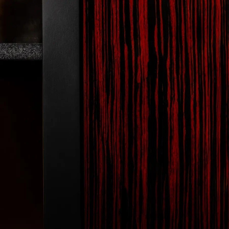 Nowoczesna biblioteczka z czterema regałami czarny/heban 37x270x240 cm Aristo