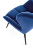 TYRION fotel wypoczynkowy granatowy