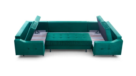 Narożnik AKITA U 365x185 cm z funkcją spania