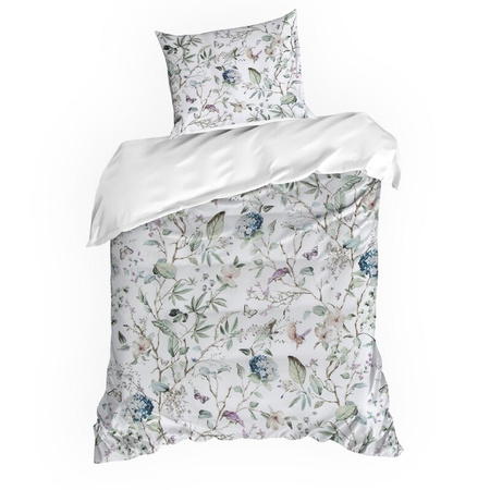 KOMPLET POŚCIELI SATYNOWEJ SPRING 56 160 X 200 CM BIAŁY