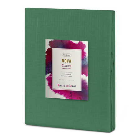 POSZEWKA NOVA COLOUR 160 X 200 CM BUTELKOWY ZIELONY