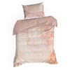 KOMPLET POŚCIELI ESPRIT 01 160 X 200 CM PUDROWY RÓŻ