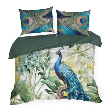 KOMPLET POŚCIELI SATYNOWEJ PAVO 160 X 200 CM BIAŁY