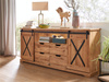 Duża komoda do salonu 198x83x42 cm dąb olejowany III WZ-0424