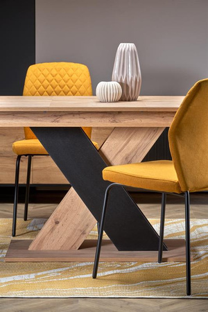 XARELTO stół rozkładany dąb wotan - czarny (2p=1szt)