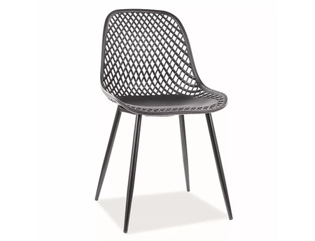 Zestaw 4 krzeseł Corral A czarny