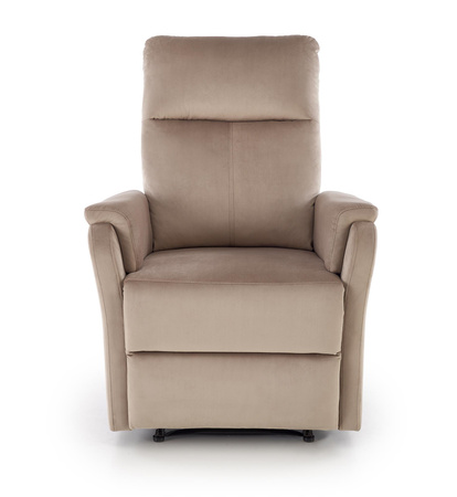 CROCUS fotel wypoczynkowy z funkcją elektrycznego rozkładania, beżowy (1p=1szt)