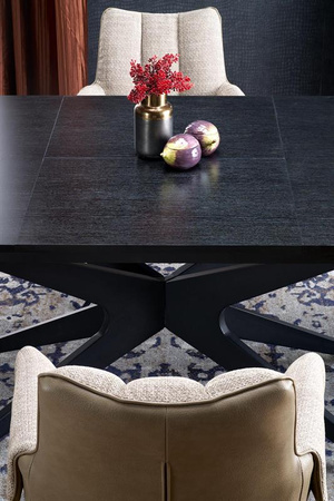 SANDRO stół rozkładany, czarny (2p=1szt)