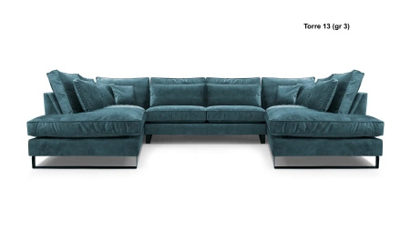 Narożnik CORBLACK U 407x224 cm