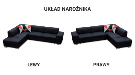 Narożnik DIDI 285x220 cm z funkcją spania