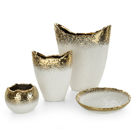 WAZON DEKORACYJNY SERIN (03) 30 X 9 X 35 CM BIAŁY