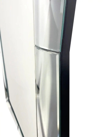 Lustro prostokątne Villio 80/120cm w wypukłej lustrzanej ramie