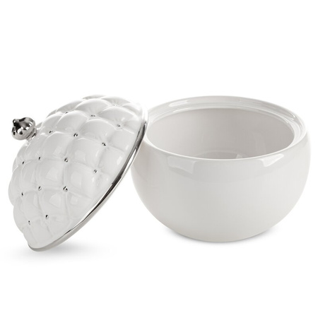 POJEMNIK DEKORACYJNY O 20 X 23 CM BIAŁY